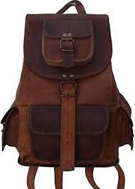 Brown Leather Backpack Bags