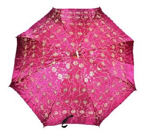 Women Pink Umbrella