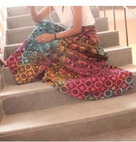 Zen Indian Mandala Wrap Round Skirt