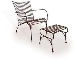 Garden Chair With Foot Stool