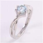 925 Sterling Silver Natural BLUE TOPAZ Gemstone Beautiful Ring All Sizes