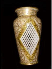 Vase Netted Gold