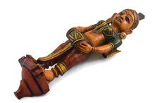 wood Handmade Article Dancer Statue