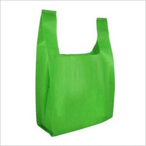 W Cut Non Woven Striped Bag