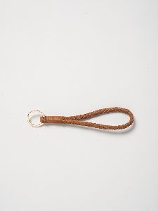 Leather Knitted Keychain