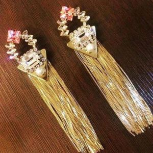 Modern Artificial Long Earrings