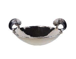 Stainless Steel Bowl With Horn Handle