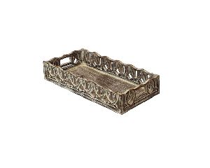 WOODEN ANTIQUE TRAY