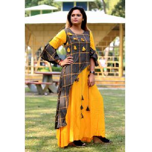 Round Neck Ladies Kurti