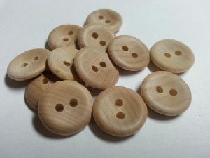 Natural Wooden Button