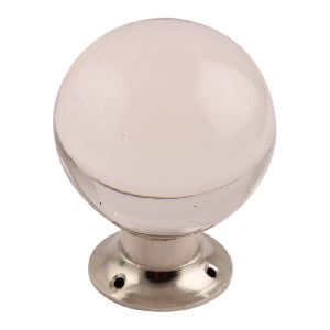 Clear Big Glass Drawer Knobs