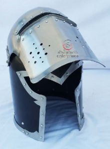 Visored Barbuta Helmet