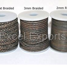 various colour leather cords