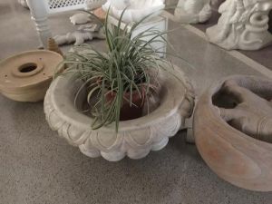 White Marble Planter