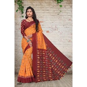 Casual Ikkat Silk Saree