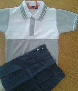 Cotton And Polyester School House Uniform Set