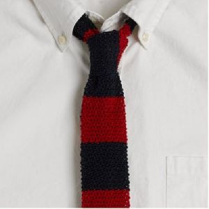 Salisbury Red And Black Knitted Tie