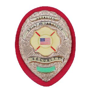 Red Security Badge