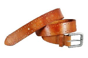 Mens Brown Leather Belt