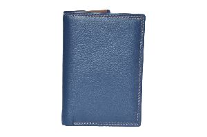 Royal Blue Mens Leather Wallet