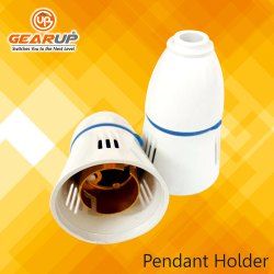 White Poly Carbonate Pendant Bulb Holder