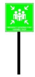 Emergency Gathering Signage