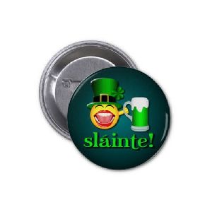 Green Stainless Steel Badge