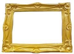 Golden Rectangular Mirror Frame