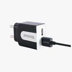 Black Electric Dual USB Charger