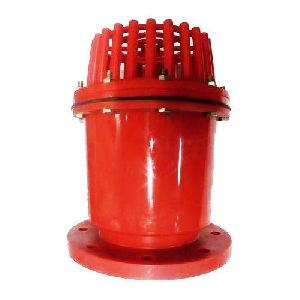 PP Red Flanged Type Foot Valve