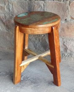 reclaimed wood stool