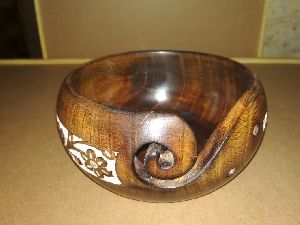 Wooden Yarn Bowl 1