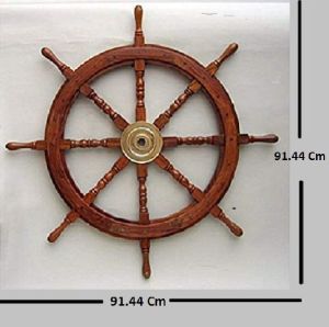 36 inch Wooden Ship Wheel