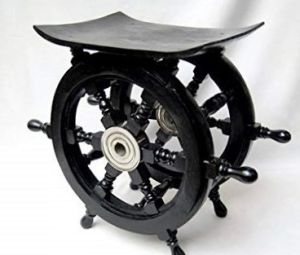 Wooden Ship Wheel Table