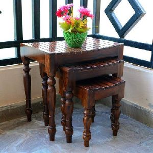 Nesting Tables Wood Set