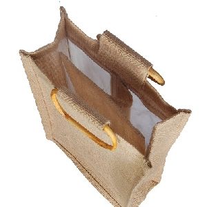 Wooden Handle Jute Bags