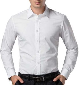 Mens White Formal Shirt