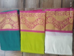 Art mix brocade saree