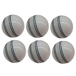 White Leather Cricket Ball