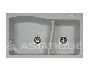 Double Bowl Granite Kitchen Sink - Diamond