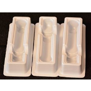 White HIPS Syringe Tray