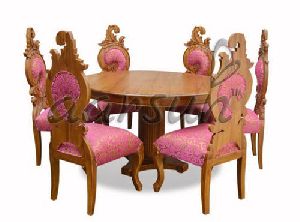 Wooden Carved Dining Set