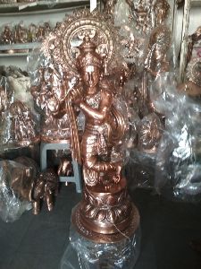 Copper Krishna Statue