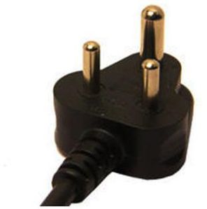 PVC Black Indian Power Plug