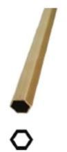 Hexagonal Brass Tube