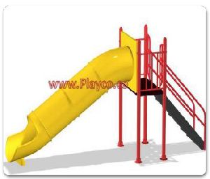 Yellow Plastic Tunnel Slide