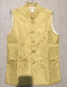 Mens Plain Yellow Waistcoat