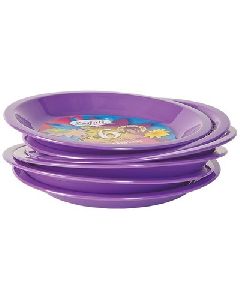 Purple Plastic Round Plate