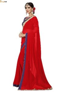 Red Georgette Saree