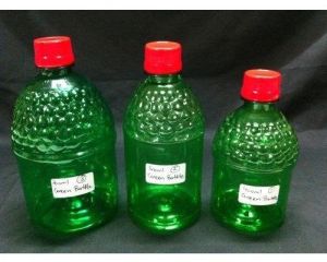 green pet bottles